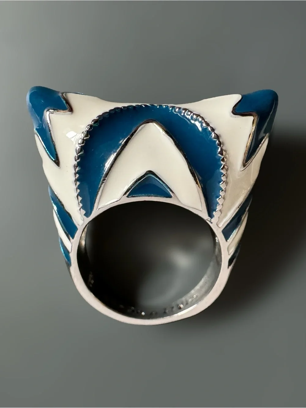 Star Wars Sterling Silver Ahsoka Lives Enamel Ring 925 Ahsoka Tano Clone Wars 8
